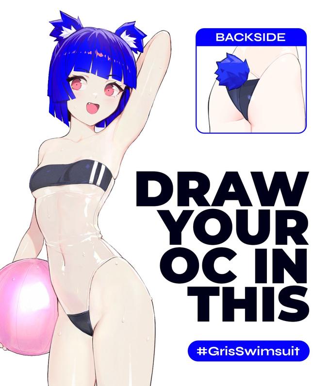 ВАCKSIDЕ DRAW YOUR ÓC IN THIS #GrisSwimsuit