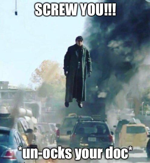 SCREWYOU! un-ocks your doc