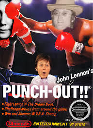 John Lennon's PUNCH-OUT!" • Fihr Lannon in The Dream Bout Challenge Wives Iram around the globe. Cilnten • Win ad bicome W.V.RA Champ. REV-A ) ENTERTAINMENT SYSTEM