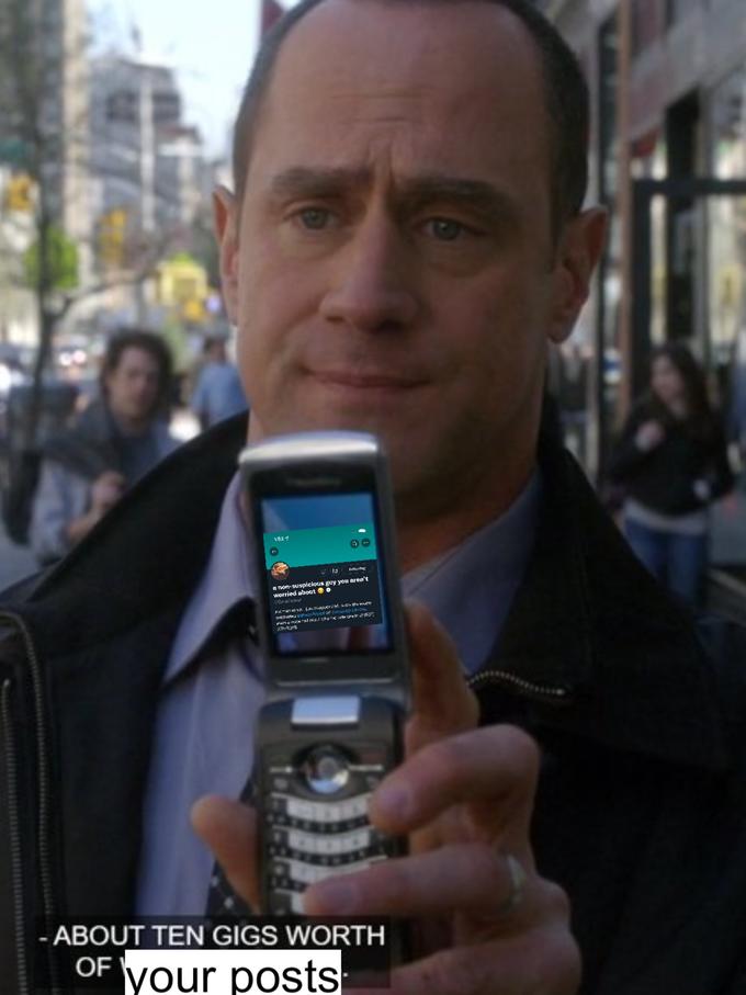 1:52 a non-suspicious guy you aren't worried about o CarCu - ABOUT TEN GIGS WORTH OF your posts