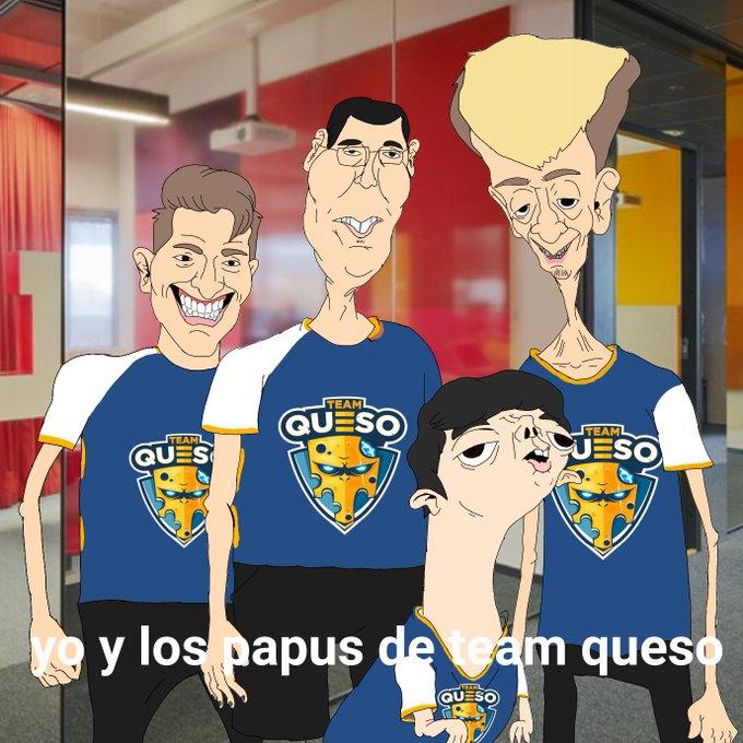 TEAM QUESO TEAML STEAML QUES UESO y los papus de team queso QU SO