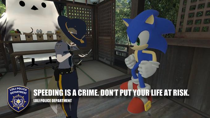 LOLI POLICE DEPARTMENT SPEEDING IS A CRIME. DON'T PUT YOUR LIFE AT RISK. LOLI POLICE DEPARTMENT
