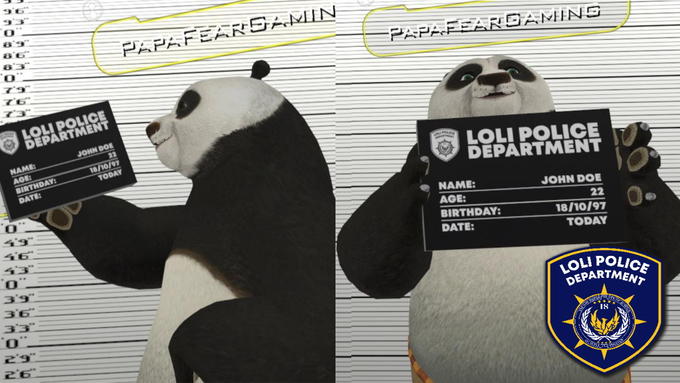 PAPAFEARSAMIN PAPAFEARGAMINS LOLI POLICE DEPARTMENT JOHN DOE 22 NAME: AGE: 18/10/97 TODAY LOLI POLICE DEPARTMENT BIRTHDAY: DATE: NAME: JOHN DOE AGE: 22 18/10/97 BIRTHDAY: DATE: 39 TODAY 33 0. LOLI POLICE DEPARTMENT 2'9