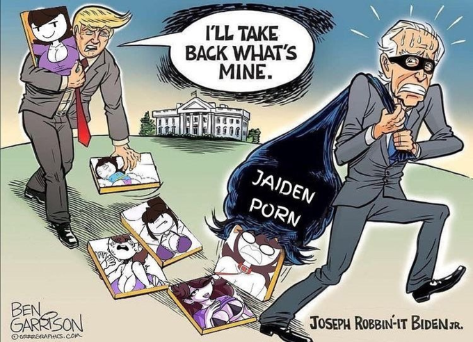 I'LL TAKE BACK WHAT'S MINE. JAIDEN P--- JOSEPH ROBBIN-IT BIDENJR. BEN GARRISON O GRPRERAPHICS.COM