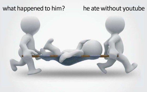 what happened to him? he ate without youtube
