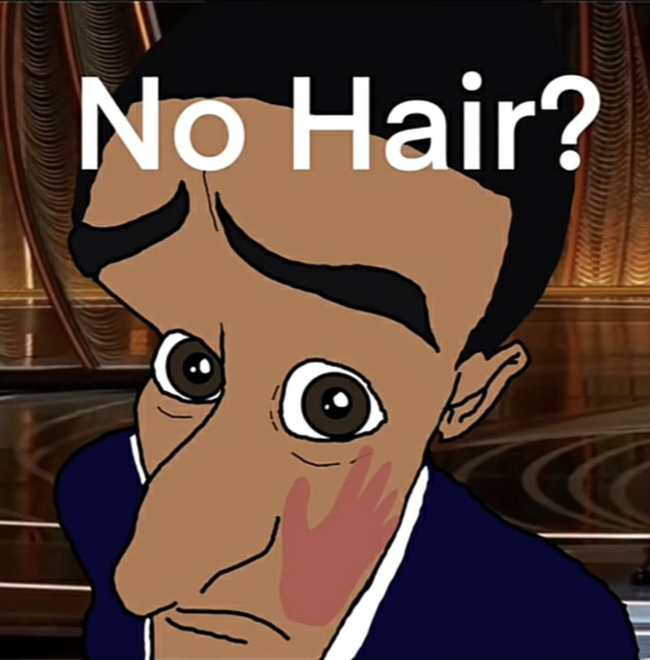 No Hair? Will Smith Slapping Chris Rock Know Your Meme