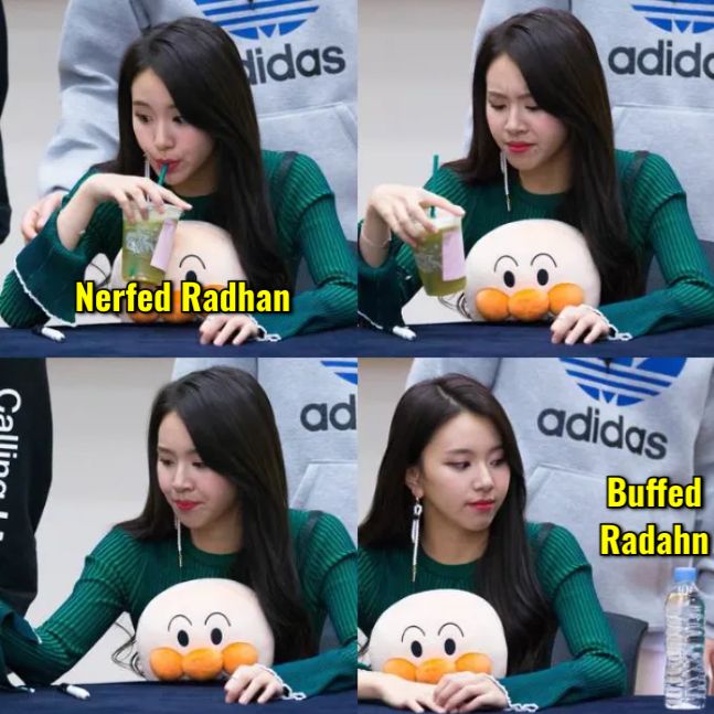 didas adido Nerfed Radhan ad adidas Buffed Radahn