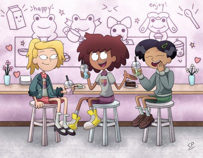 Hanging at a Boba Shop by sp_2233 | Amphibia | Know Your Meme