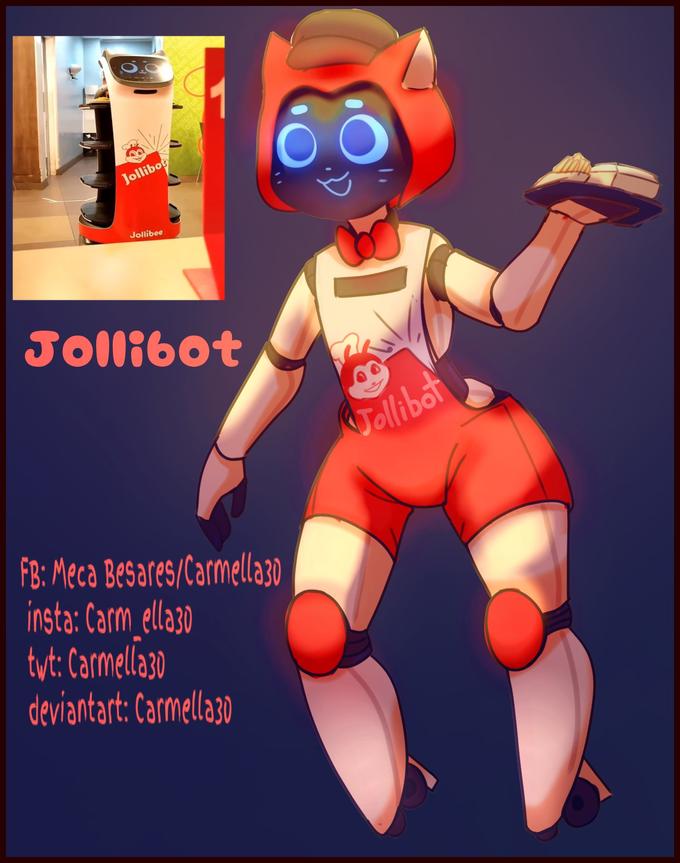 Jollibot Jollibee Jollibot KJollibot FB: Meca Besares/Carmella30 insta: Carm ella30 tyt: Carmellazo deviantart: Carmella3o