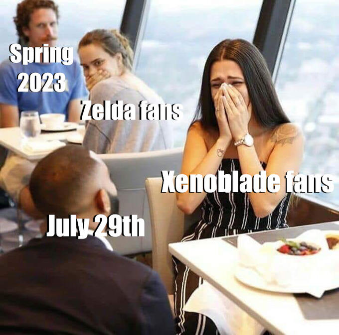 Spring 2023 Zelda falis Xenoblade tauS July 29th