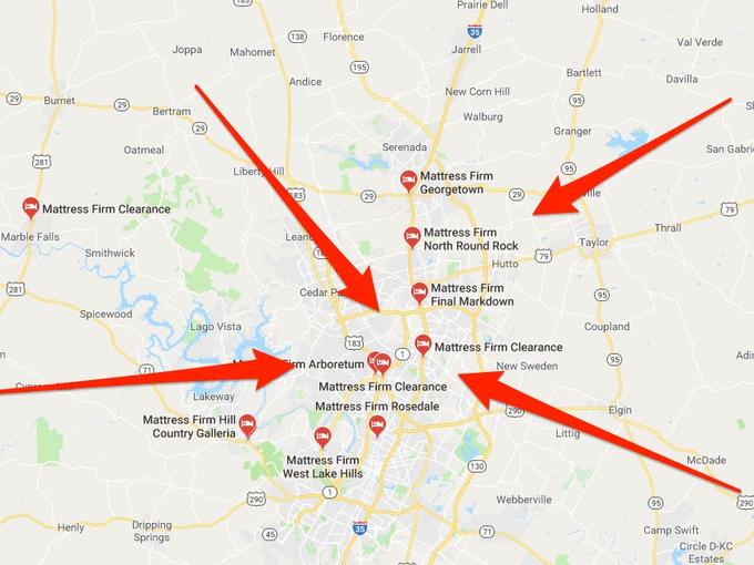 29) n Burnet Marble Falls (281) CURRE Oatmeal (281) Mattress Firm Clearance Smithwick Spicewood 29 Henly Joppa Bertram (29) Dripping Springs Mahomet Liber Hill Lago Vista Lakeway Mattress Firm Hill Country Galleria (290) (138) Florence (195) Andice 83 Lean (29) Cedar Pr 183 rm Arboretum Serenada N Mattress Firm West Lake Hills 35. Prairie Dell 35 Jarrell New Corn Hill Walburg Mattress Firm Clearance Mattress Firm Rosedale (S Mattress Firm Georgetown (29) Mattress Firm North Round Rock Hutto Mattress Firm Final Markdown Mattress Firm Clearance New Sweden (130) (79 Webberville Holland Bartlett 95) Granger (95) ille Taylor (95) Coupland (95) Littig Elgin Val Verde Davilla Thrall S San Gabrie 79 McDade (95) Camp Swift Circle D-KC Estates Adin (290)