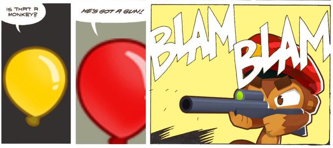 IS THAT A MONKEY? HE'S GOTA GUN!