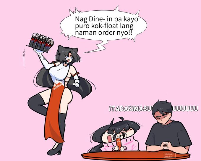 Nag Dine- in pa kayo puro kok-float lang naman order nyo!! Jollibot ITADAKIMASU UUUUUU 44 PEARL SENPAI