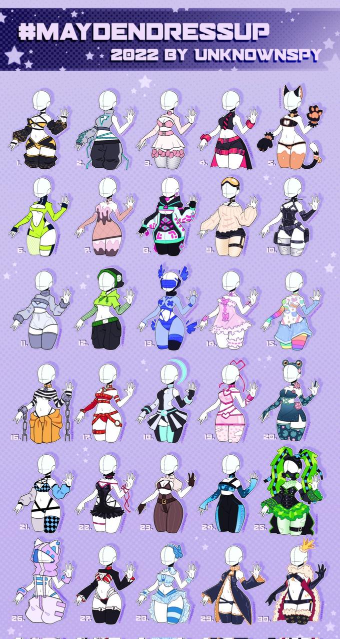 #MAYDENDRESSUP * 2022 BY UNKNOWNSEY 2. 3. 6. 10. 11. 12. 13. 15. 15. 13. 19 20. 21. 22. 23. 25. 26. 27 2B. 23 30. NKNOWNSP