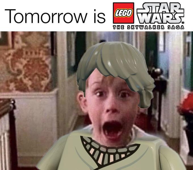 Tomorrow is STAR LEGO WARS. THE SKYWALKER SAGA