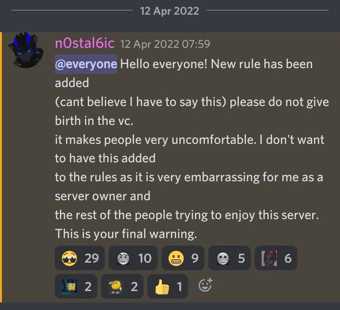 @everyone Please DO NOT Announce To The Server When You Are Going To ...