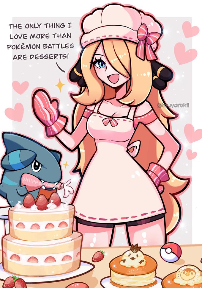 THE ONLY THING I LOVE MORE THAN POKÉMON BATTLES ARE DESSERTS! WHIPPER CREA @touyarokii
