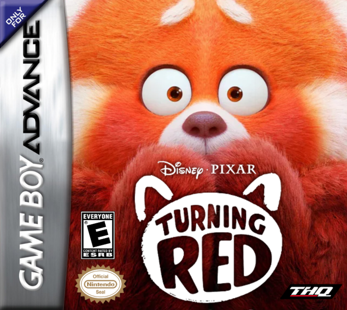 ONLY FOR GAME BOY ADVANCE EVERYONE (0) E CONTENT RATED BY ESRB Official Nintendo Seal DISNEY PIXAR TURNING RED THO