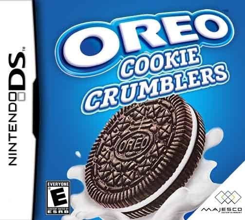 NINTENDO DS OREO COOKIE CRUMBLERS OREO EVERYONE E CONTENT ARISE BY ESRB MAJESCO ENTERTAINMENT