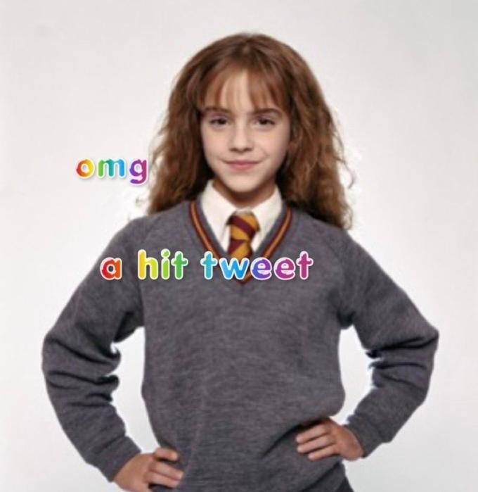 omg a hit tweet