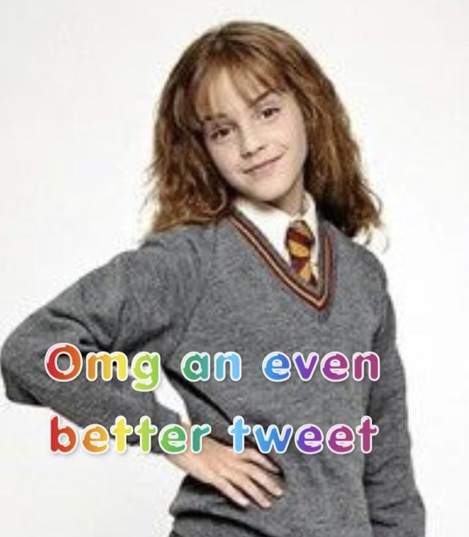 Omg an even better tweet