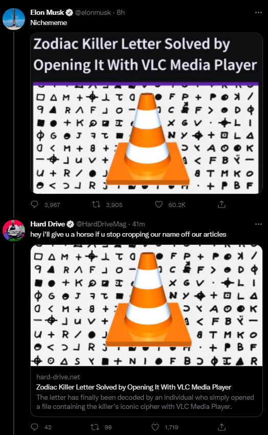 Elon Musk Posts Hard Drive Article Hard Drive (site) Know Your Meme