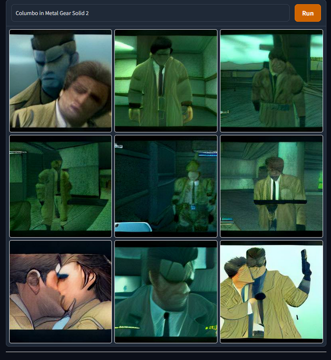 Columbo in Metal Gear Solid 2 SETNICE DOITE SAMA GU Run LANG