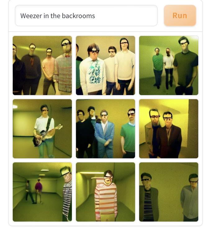 Weezer in the backrooms D Run