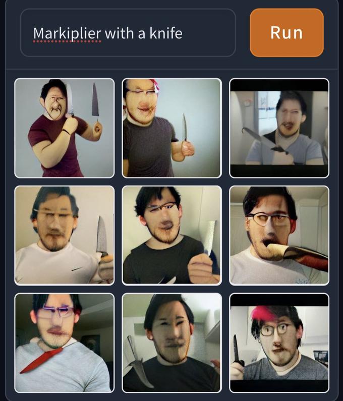 Markiplier with a knife ... alk Run