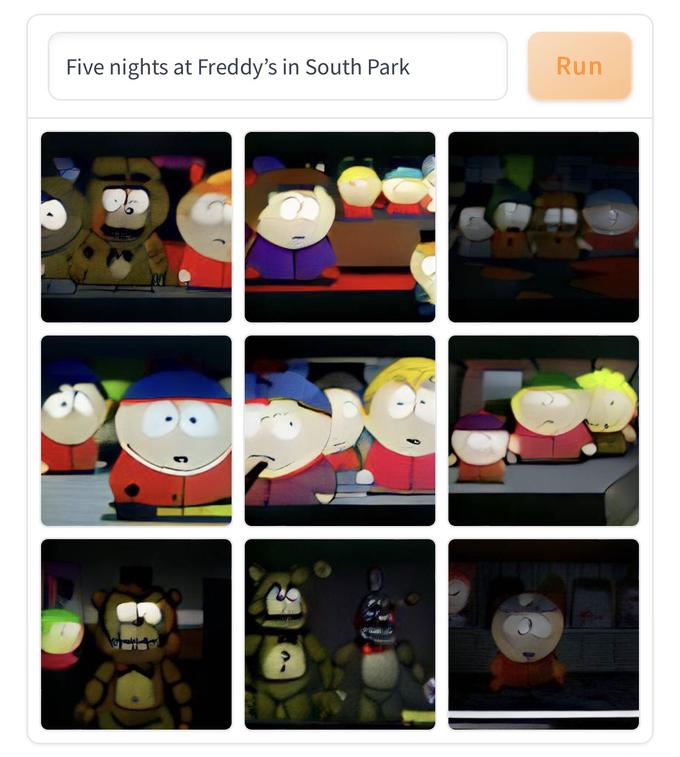 Five nights at Freddy's in South Park Run