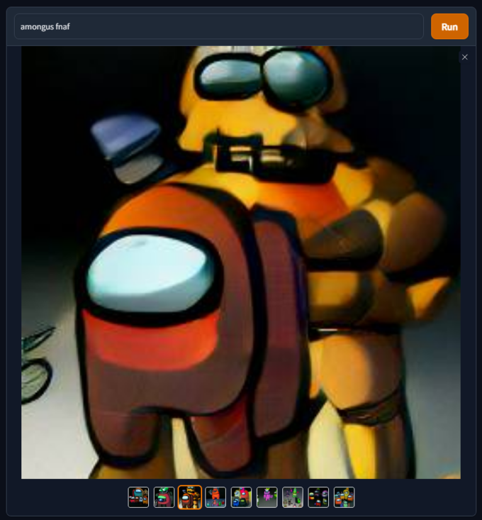 amongus fnaf E Run