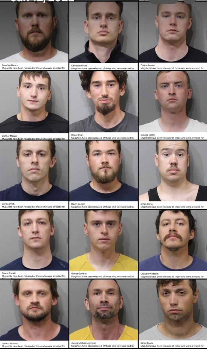 Branden Haney Mugshots have been released of those who were arrested for Connor Moran Mugshots have been released of those who were arrested for Derek Smith Mugshots have been released of those who were arrested for 6 Forest Rankin Mugshots have been released of those who were arrested for James Johnson Mugshots have been released of those who were arrested for THT Cameron Pruitt Mugshots have been released of those who were arrested for Conor Ryan Mugshots have been released of those who were arrested for Devin Center Mugshots have been released of those who were arrested for Garret Garland Mugshots have been released of those who were arrested for James Michael Johnson Mugshots have been released of those who were arrested for Colton Brown Mugshots have been released of those who were arrested for Dakota Tabler Mugshots have been released of those who were arrested for Dylan Corio Mugshots have been released of those who were arrested for Graham Whitsom Mugshots have been released of those who were arrested for Jared Boyce Mugshots have been released of those who were arrested for