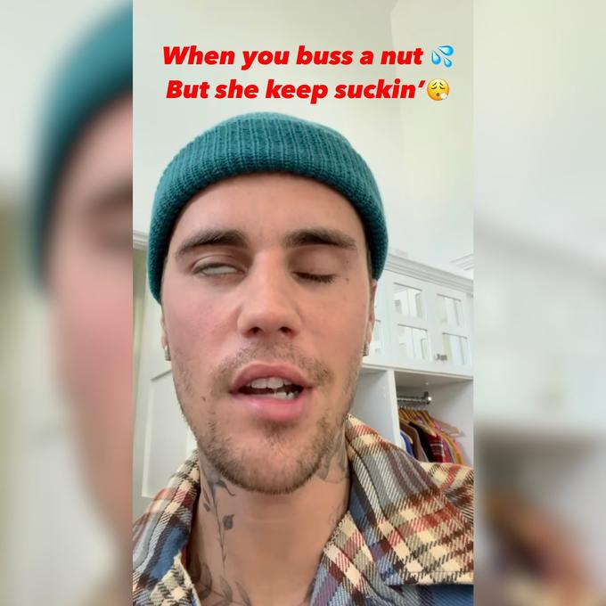 When you buss a nut But she keep suckin' FE OKING