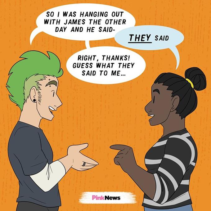 SO I WAS HANGING OUT WITH JAMES THE OTHER DAY AND HE SAID- THEY SAID RIGHT, THANKS! GUESS WHAT THEY SAID TO ME... Pink News
