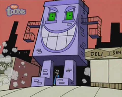 Notice the tiny Crocker below him