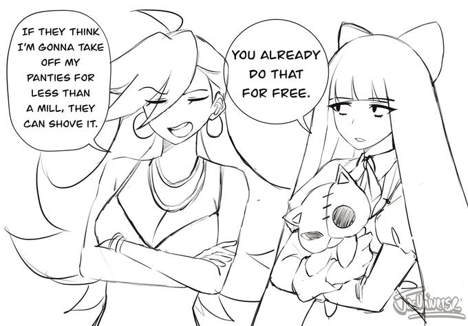 IF THEY THINK I'M GONNA TAKE OFF MY PANTIES FOR LESS THAN A MILL, THEY CAN SHOVE IT. do YOU ALREADY DO THAT FOR FREE. Je Universe