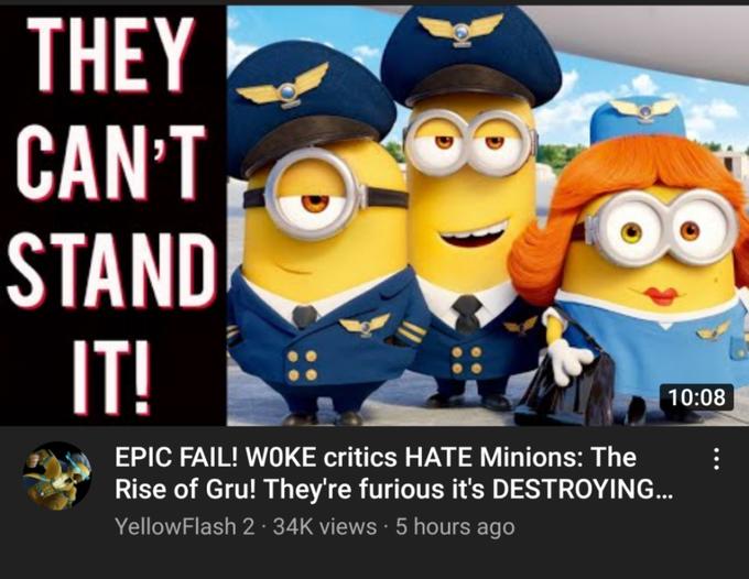Retitled: Woke critics mad that animated film outperforming other animated film by company that is also generally disliked by woke people.
And yes, <a href="https://www.youtube.com/watch?v=ulhBtAvwKTQ">it's real.</a>