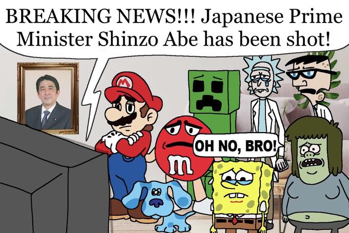 BREAKING NEWS!!! Japanese Prime Minister Shinzo Abe has been shot! m OH NO, BRO! 20