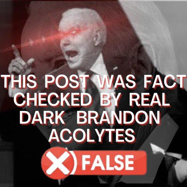 THIS POST WAS FACT CHECKED BY REAL DARK BRANDON ACOLYTES X) FALSE