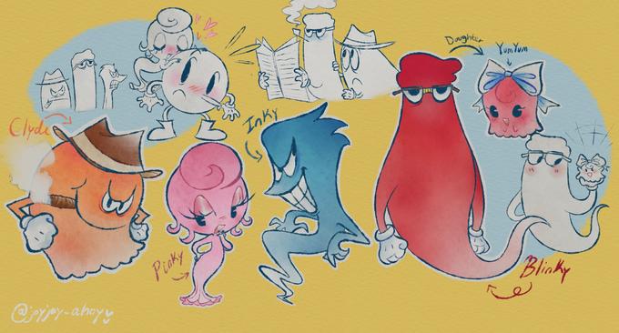 Clyde @joyjoy-ahoyv Pinky Inky Daughter Yum Yum Blinky