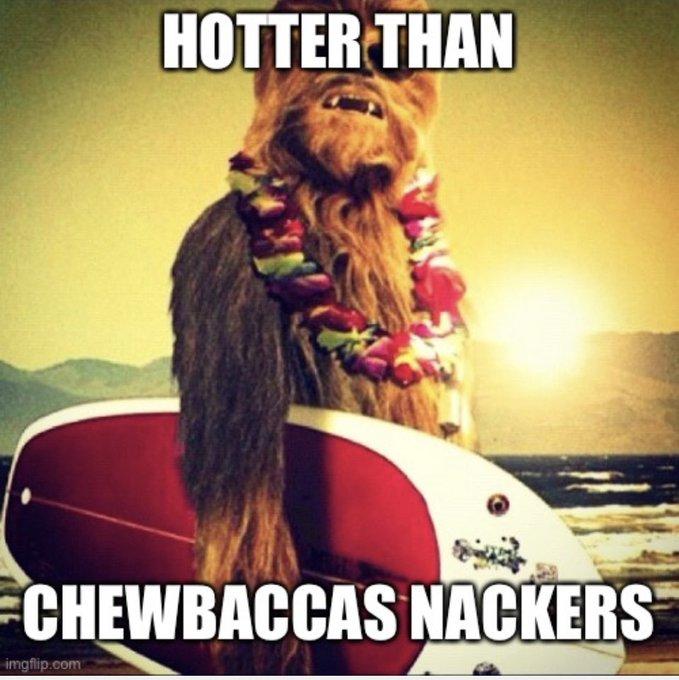 HOTTER THAN CHEWBACCAS NACKERS imgflip.com