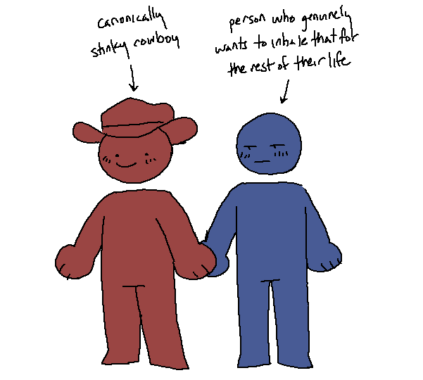 canonically stinky cowboy person who genuinely wants to inhale that for the rest of their life