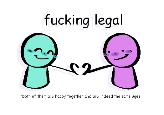 f------ legal 52 (both of them are happy together and are indeed the same age)