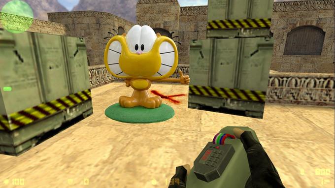 Gaturro statue in de_dust2 | Counter-Strike | Know Your Meme