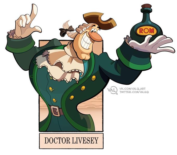 Female Dr. Livesey by @AA2MEE, Dr. Livesey