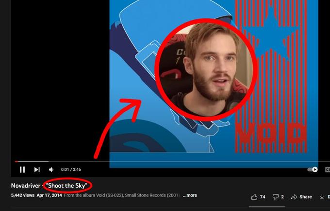 Mr. Beast Red circle and arrow