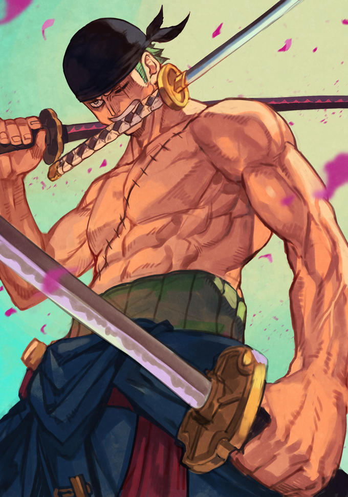 Zoro turned faceless for like 0.1 second, One Piece