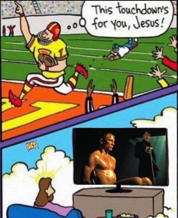 IX SLAGE This touchdown's ..Q for you, Jesus!