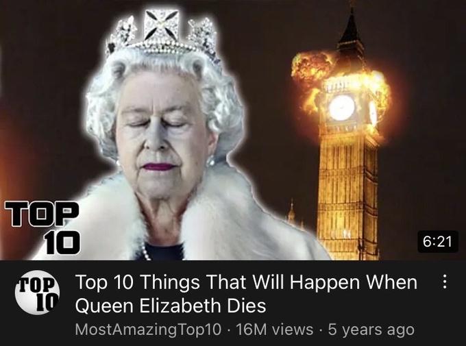 TOP 10 TOP Top 10 Things That Will Happen When 10 Queen Elizabeth Dies MostAmazing Top10 16M views • 5 years ago 6:21 :