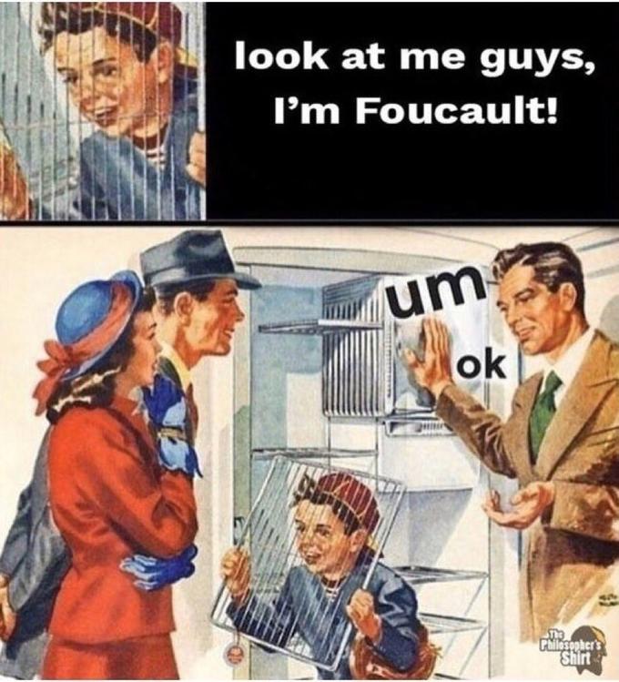 look at me guys, I'm Foucault! um ok The Philosopher's Shirt